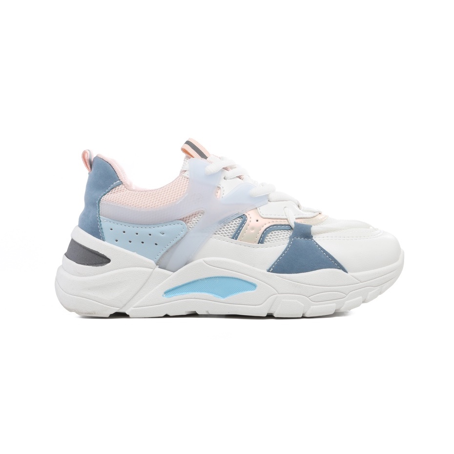 PVN Nayeon Sepatu Sneakers Wanita Sport Shoes Blue Pink 300-2