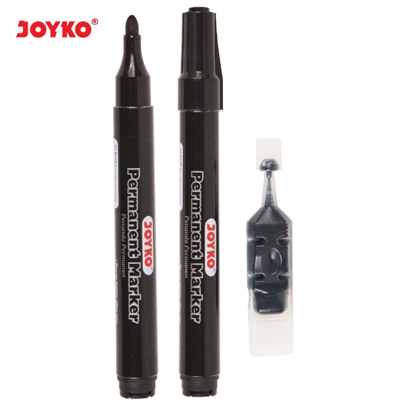 Z185 | Spidol Joyko Permanent Marker PM-34RF + Bonus Refill Tinta