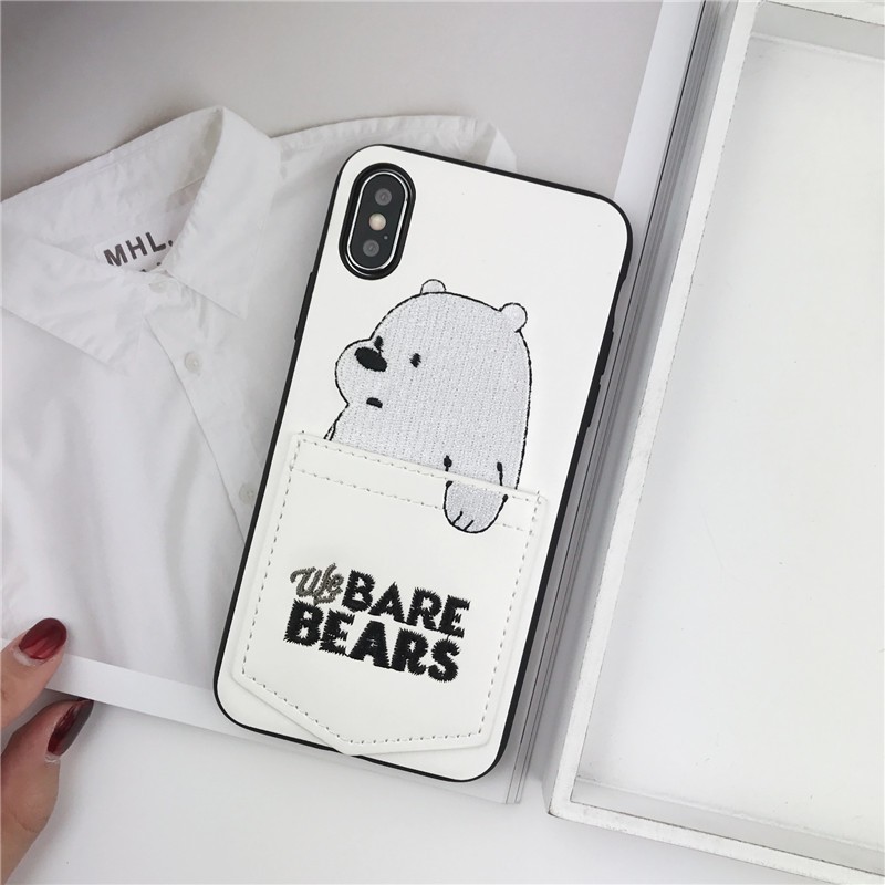 iPhone 11 Pro Max XR XS SE2 i6 7 8Plus Soft Case Casing Desain We Bare Bears untuk COVER