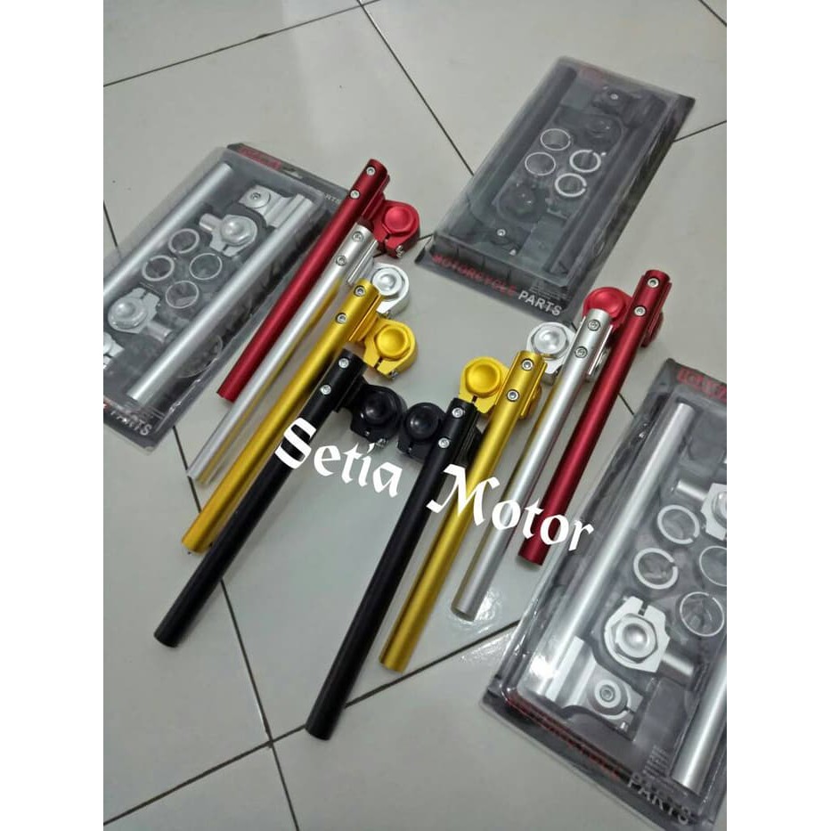 Stang Jepit Stelan Motor Satria Fu Sonic Vixion R15 Cb Cbr 150 Tiger - Hitam - Variasi Motor