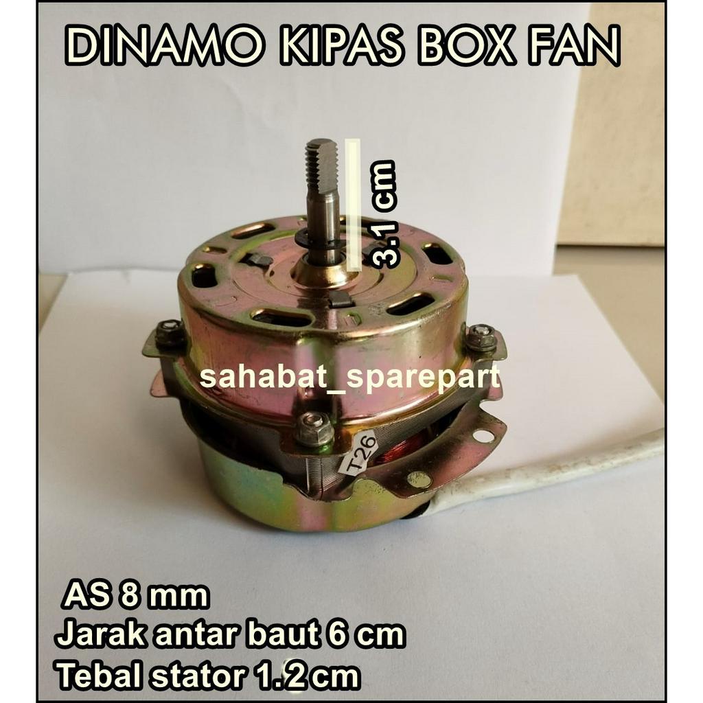 DINAMO KIPAS ANGIN BOX FAN BODI EMAS