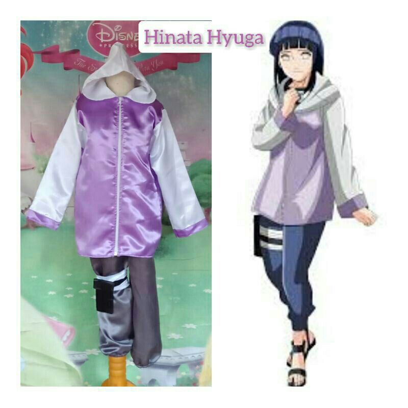 Cosplay Anime Hinata Hyuga Kostum Anak