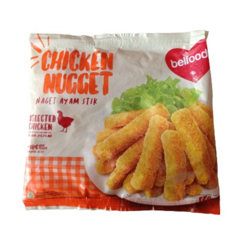 

Frozen Food - Belfoods Single Pack, Chicken Nugget SP Naget Ayam Stik
