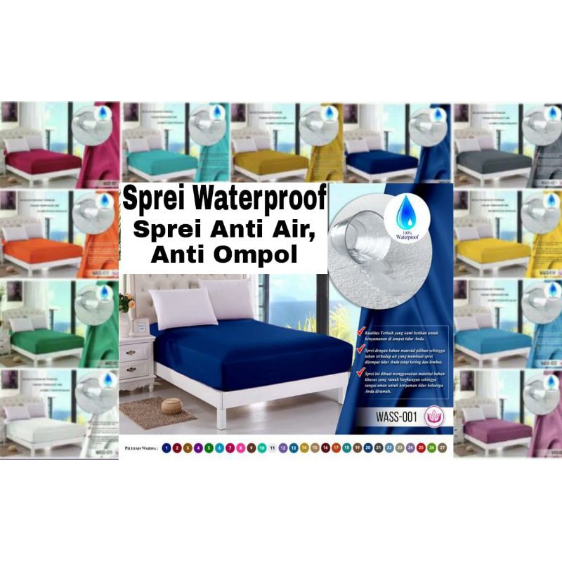 Sprei Waterproof Polos Uk 90x200x20