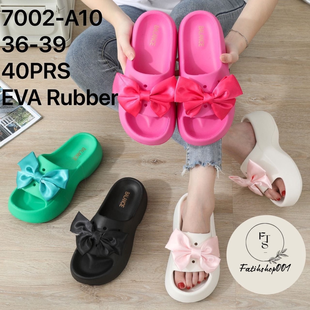 Sandal wanita fuji pita import eva rubber 7002-A10 size (36-39) Sandal wanita model baru terlaris/sandal bangkok