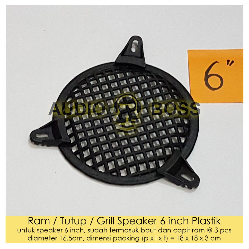 RAM Tutup Grill  Speaker 6 inch 6in 6 in 6 Plastik 