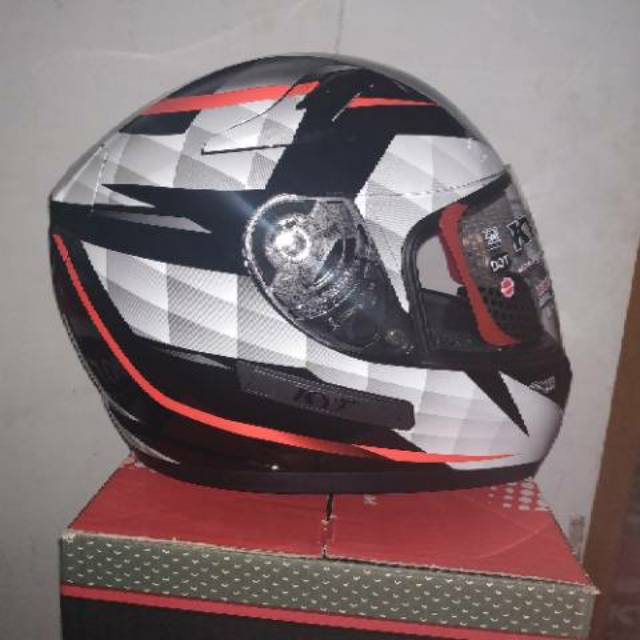 KYT K2R DIAMOND WHITE BLACK RED