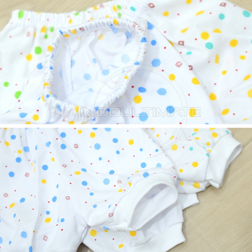 RANDOM WARNA Setelan Baju Bayi + Celana Bayi Newborn Baru Lahir Motif POLKADOT (0-6 Bulan) Celana Pendek bayi Baju Lengan Pendek Bayi Baju Lengan Pendek bayi Kaos Bayi Pakaian Bayi Perlengkapan bayi SBJS-33WD