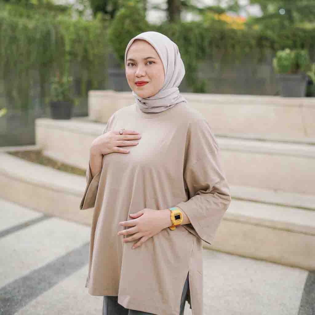 IL - ATASAN KAOS OVERSIZE JUMBO LD130 BASIC / VIRAL OOTD BASIC TOP