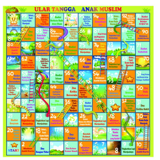 Ular tangga edukasi anak muslim