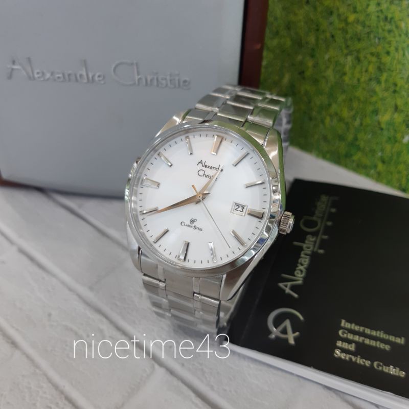 jam tangan pria original alexandre christie ac8515md
