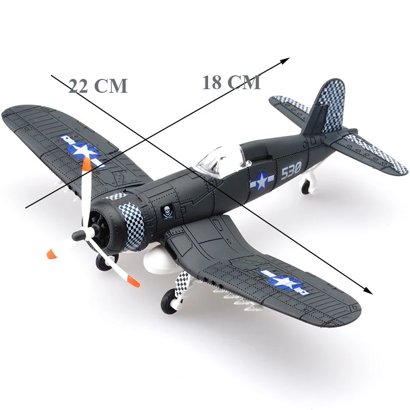 Mainan Balok Bangunan Model Pesawat Tempur Bajak Laut 4d 1: 48 WW2 F4U