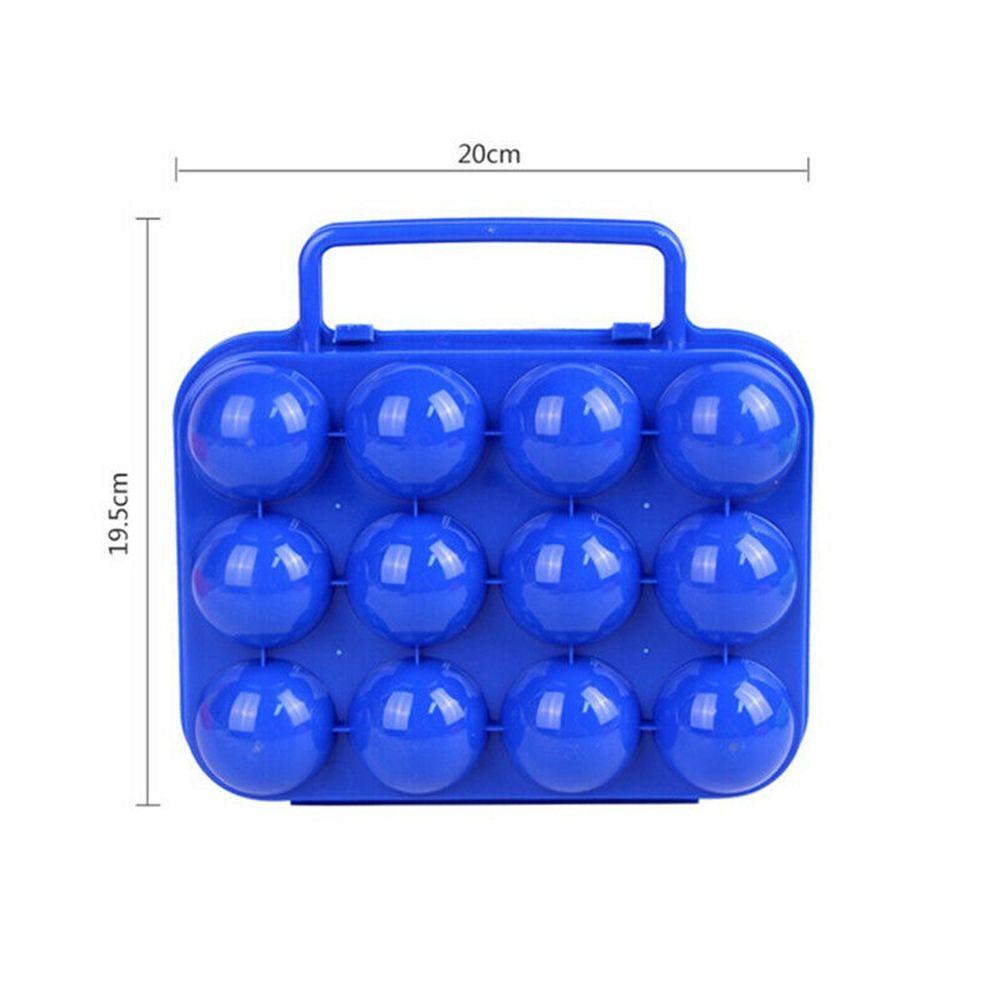 Preva 6/12 Grid Kotak Penyimpanan Telur Plastik Portable Organizer Case Outdoor Camping Piknik