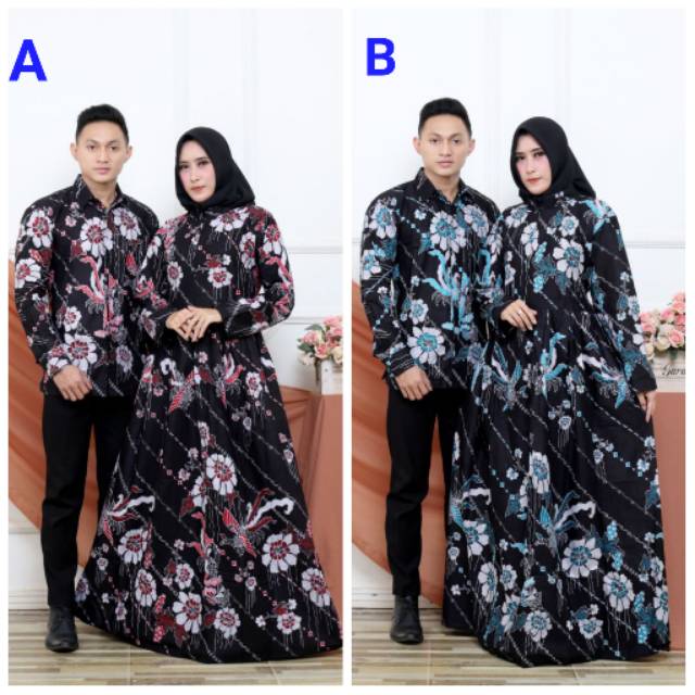 GROSIR BATIK COUPLE GAMIS KEMEJA