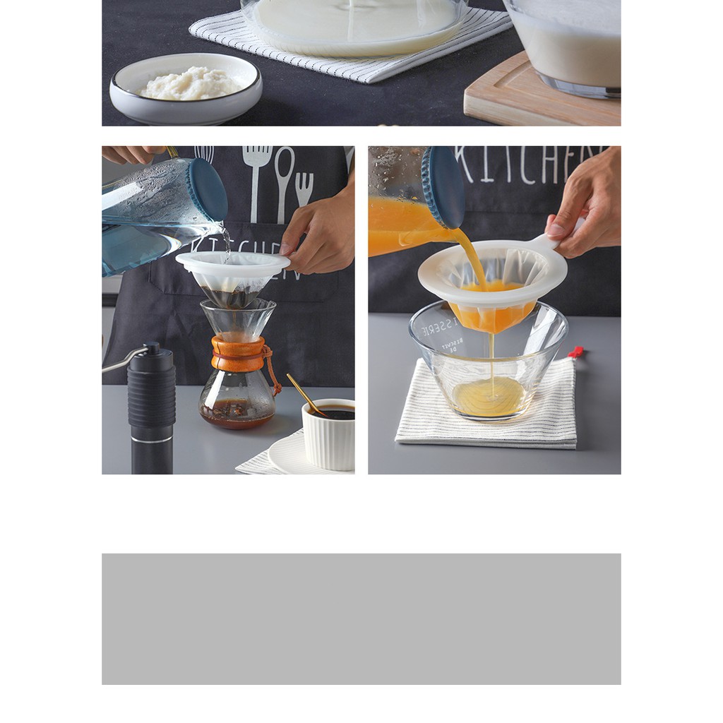 KA 26 Saringan Minuman Jus Kopi Kedelai Super Halus Dengan Gagang