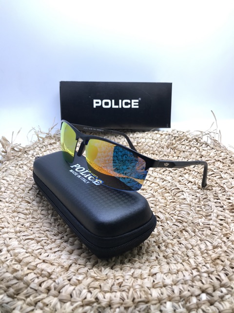 Sunglasses kaca mata pria polarized super kacamata gaya hitam police full set