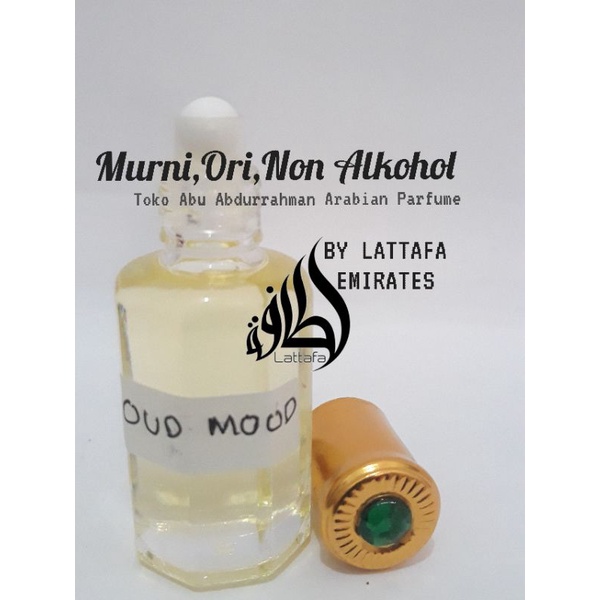 Bibit Parfum LATTAFA OUD MOOD 12 ml Murni Import Non Alkohol