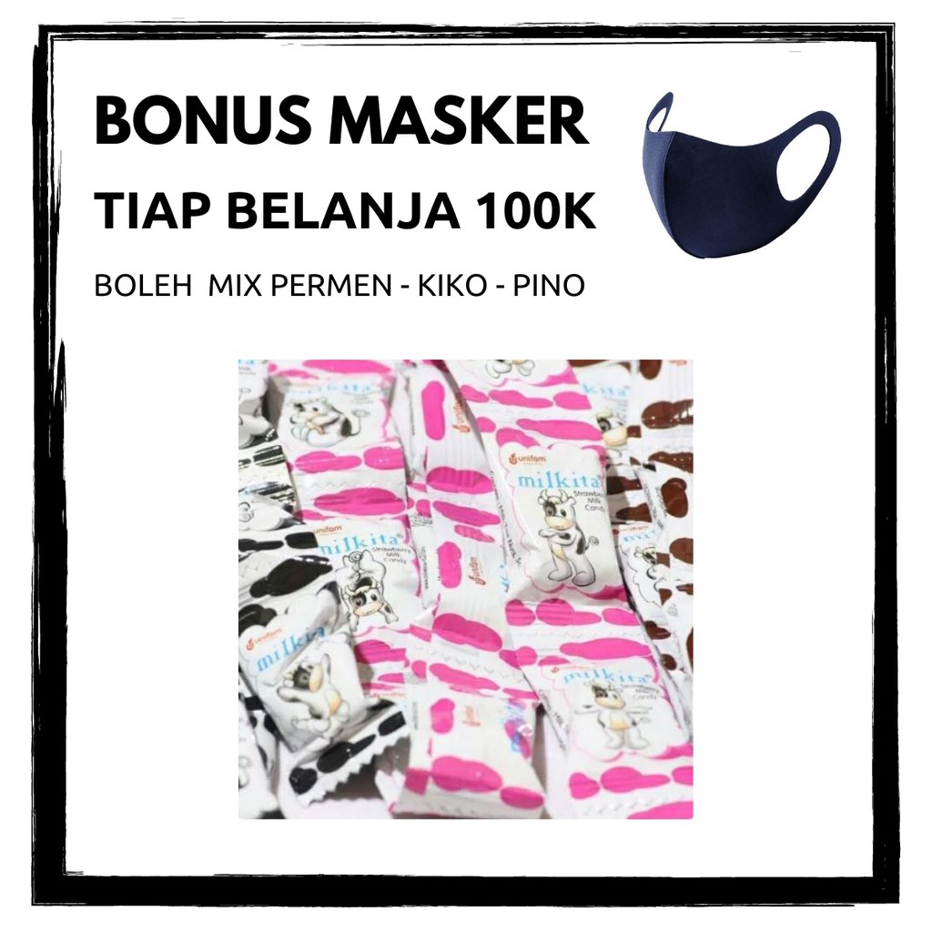 Permen Susu Milkita Candy Mix Renceng Karton Isi 20 Pack @30 Pcs