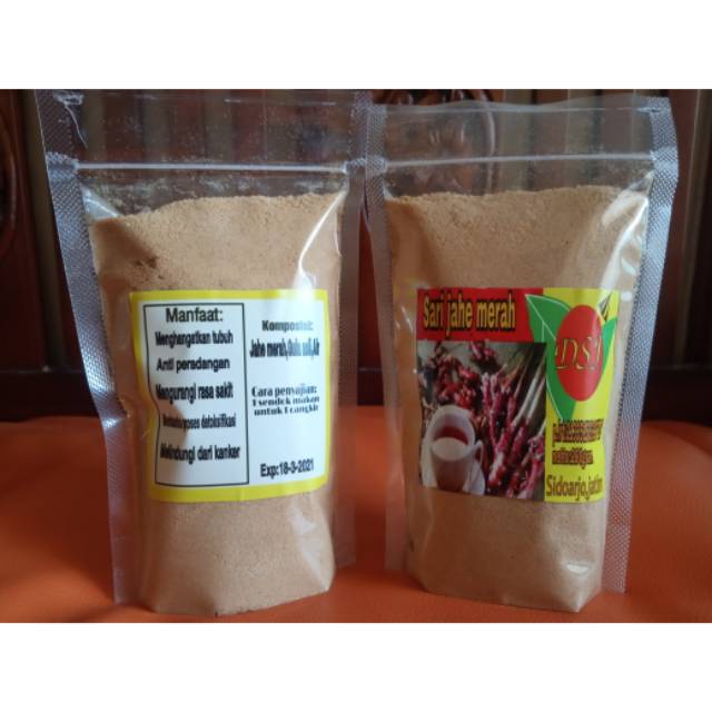 

SARI JAHE MERAH INSTANT BU_IIS KEMASAN POUCH 250 GRAM