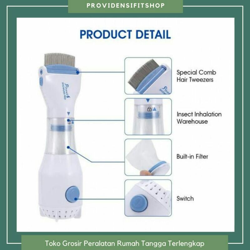 V Comb Vakum sisir kutu / Vacum penghilang kutu