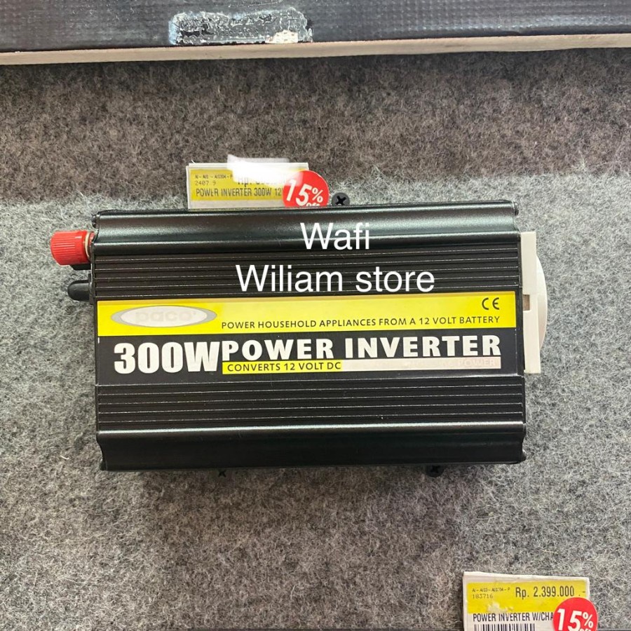 Krisbow Paco Power Inverter DC To AC 300W Dengan Charger