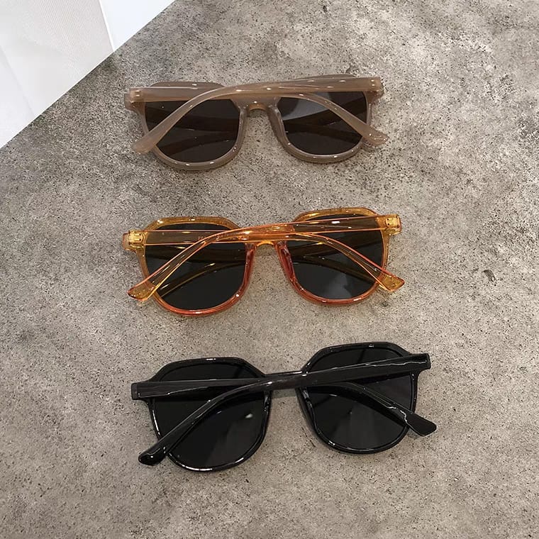 T&amp;Y Kacamata Fashion Wanita 1113 Kaca Mata Hitam Korea Ulzzang Gaya Vintage Retro Sunglasses Import