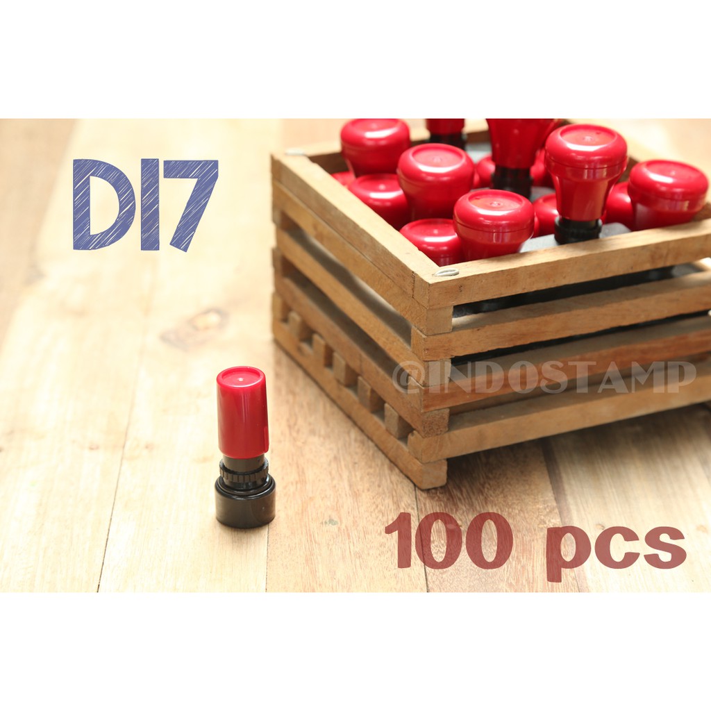 

gagang stempel D17 100pcs flash stamp diameter 17mm original indostamp murah