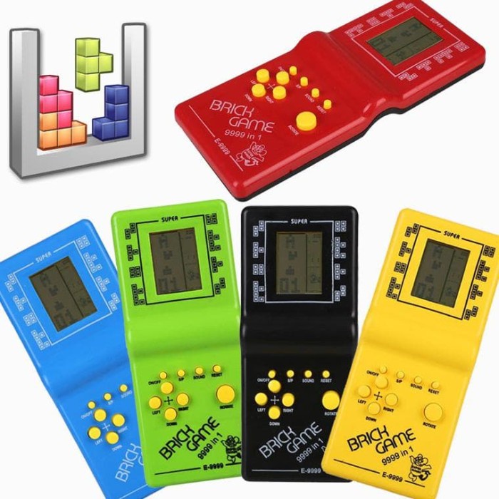 MAINAN GAMEBOT E9999 RETRO GAMEBOT BRICK GAME TETRIS MAINAN ANAK- E9999