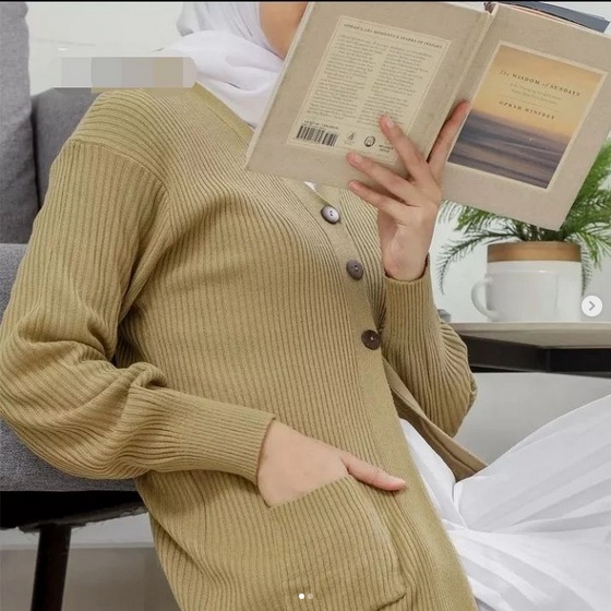 CARDIGAN TERE BLAZER RAJUT CARDI WANITA PANJANG TERBARU
