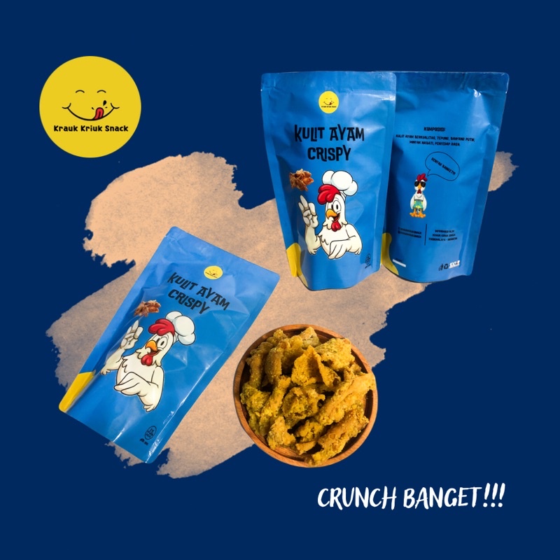 

Kulit Ayam Crispy Cemilan Kriuk Renyah Original Diskon