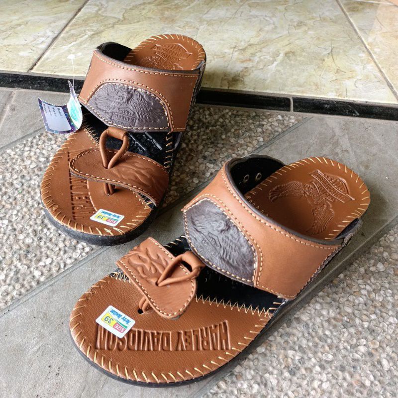 Sandal harley  kulit asli harga murah ga murahan