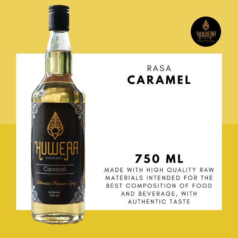 

Sirup Caramel I Kuwera syrup I 750ml Coffee Syrup