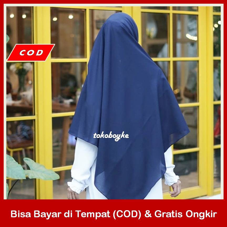 Jilbab/hijab 150X150 segiempat wolfis square wolfis khimar jumbo kerudung syari