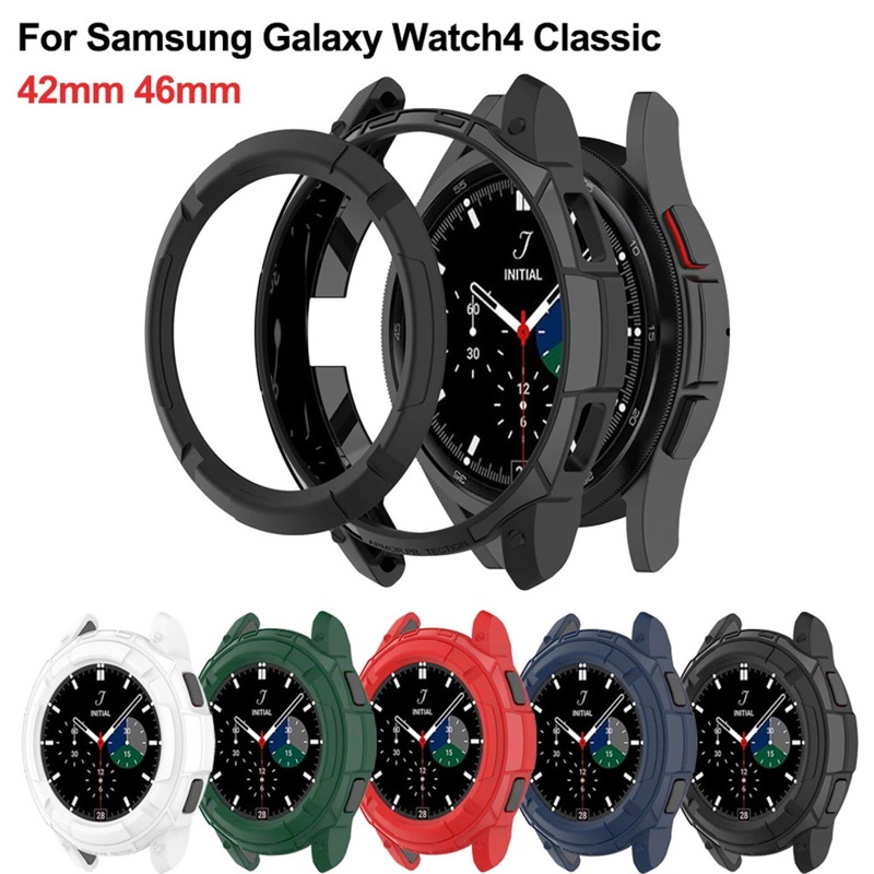 Btsg Casing Bumper TPU Untuk Samsung Galaxy Watch 4 Classic 42mm 46mm