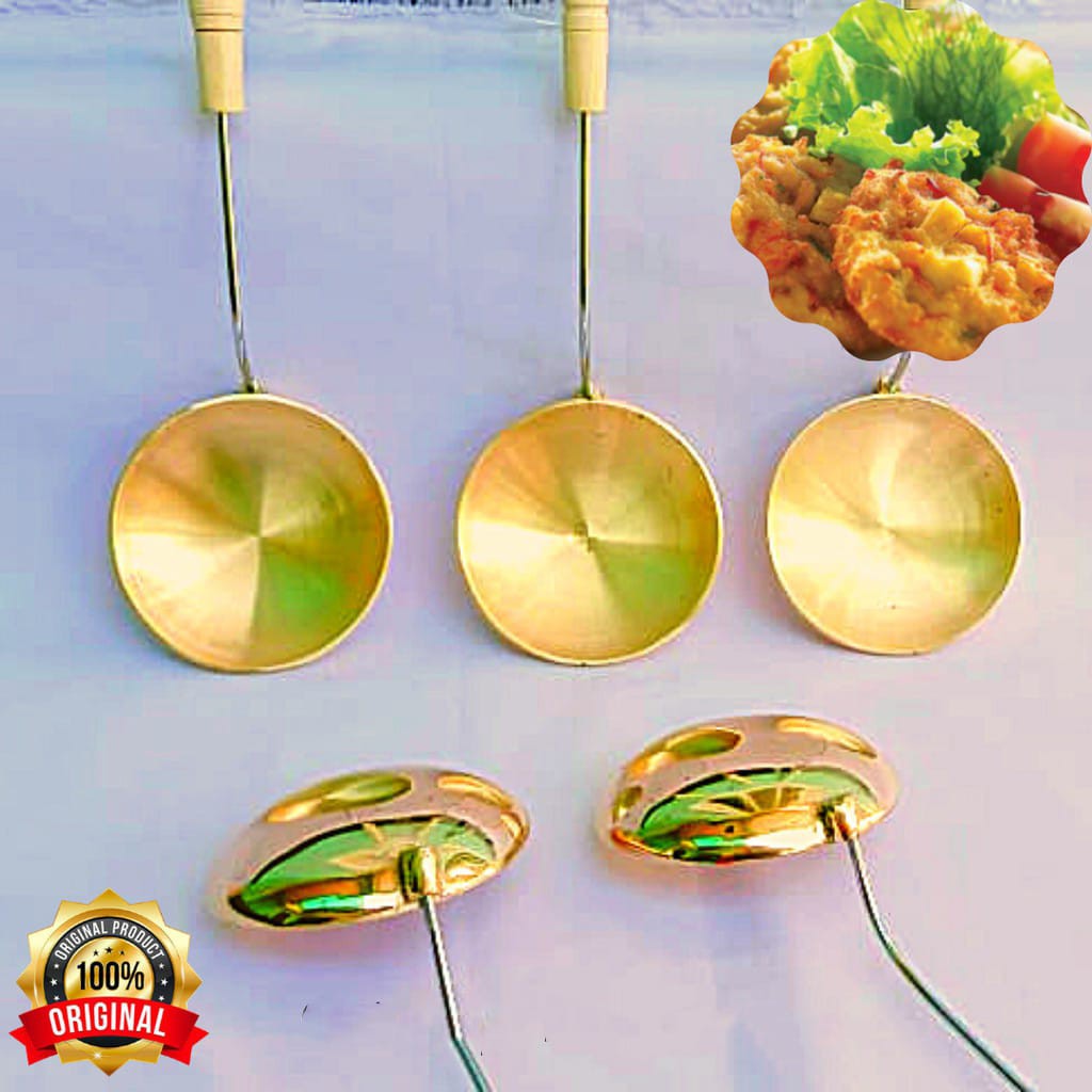 cetakan bakwan polos kuningan