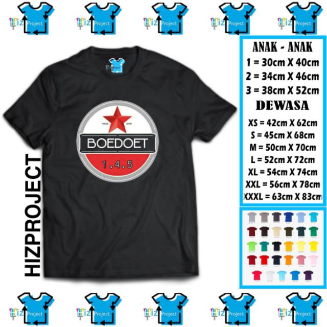 TSHIRT KAOS BOEDOET 145 BINTANG ALLSTAR