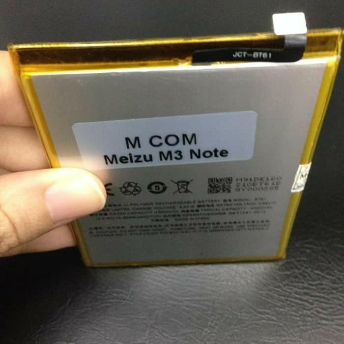 Battery Batre Baterai Mcom Meizu M3 Note BT61 BT 61 - Flexible Lurus
