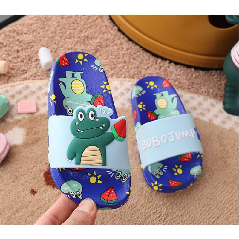 SANDAL ANAK BUAYA LUCU 2-9 TAHUN SANDAL ANAK LAKI-LAKI SLOP MOTIF BUAYA SANDALS CROCODILE IMPOR