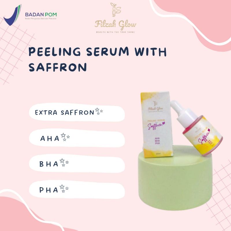 Peeling serum with saffron filzah glow