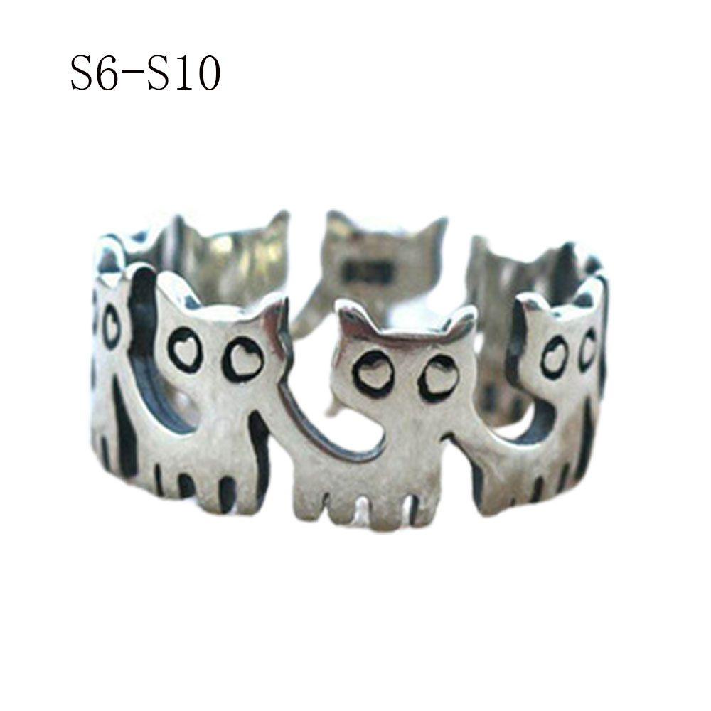 Cincin LILY Variasi Warna Silver Perhiasan Retro