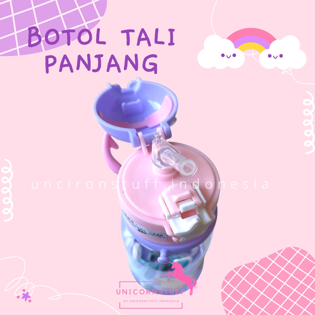 Botol Minum Anak Sekolah Unicorn Cewek Perempuan Kado Cewek Rusa Tali