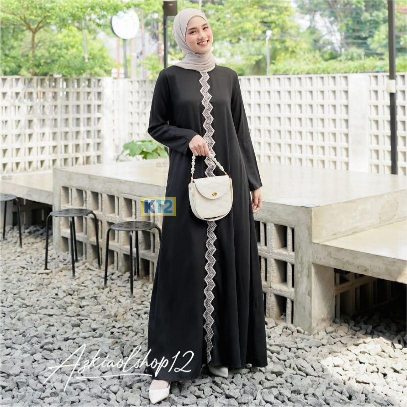 ABAYA TURKI RENDA PANJANG/ GAMIS RENDA BASIC ABAYA