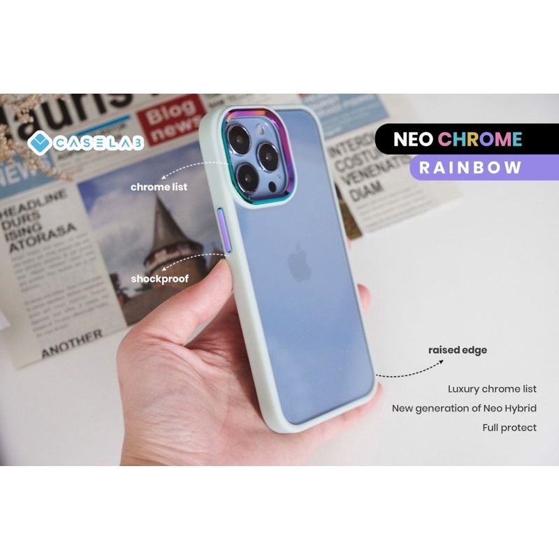 CASE NEOHYBIRD STEELSERIES ( IPHONE X - 13 PROMAX ) IPHONE 13PROMAX 13 13PRO 13MINI 12MINI 12PROMAX 12 PRO 11PROMAX 11 11PRO XR XS XSMAX X SOFTCASE NEOHYBIRD LIST CAMERA CHROME RAINBOW