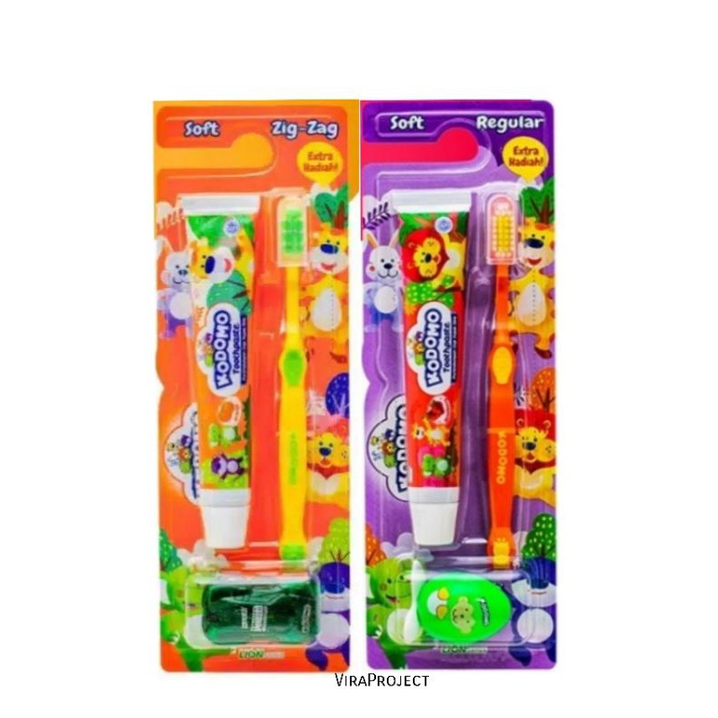 KODOMO SOFT TOOTH BRUSH 2 IN 1