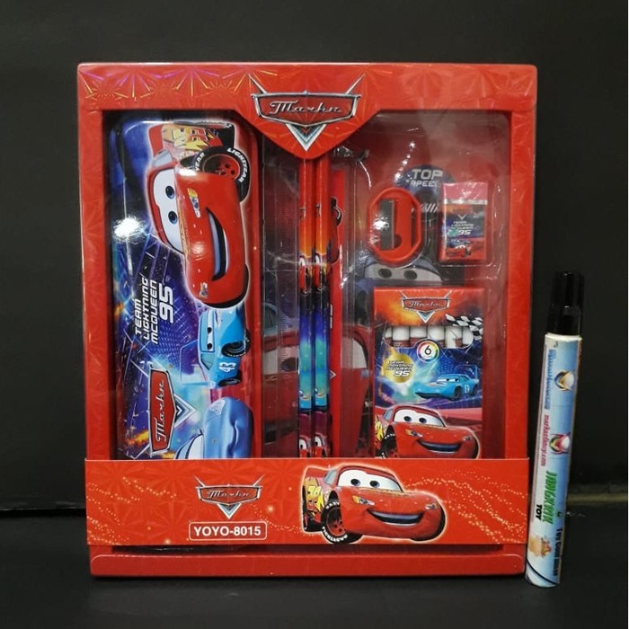 

[jkhu] Paket Alat Tulis Stationery Set Cars Alat Tulis Anak - Anak