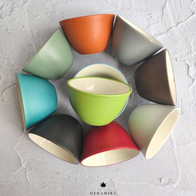 1 Pcs Minibowl Mangkok Kecil Mangkok Mini Keramik Colorfull