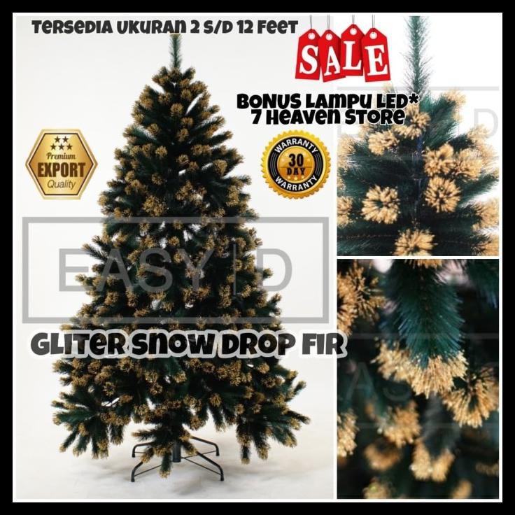 

Pohon Natal Tinggi 5 Feet 1,5 Meter (150 Cm) Free Hiasan Gliter Fir