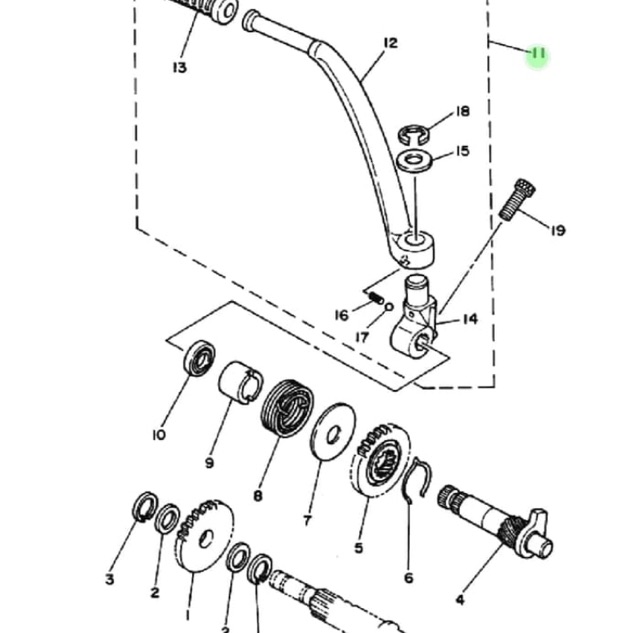 PEDAL SELAHAN STATER ENGKOL RX KING RXK RX K ASLI ORI YAMAHA 3HB E5620 00