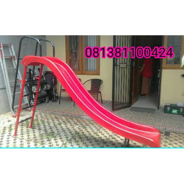 Perosotan fiber perosotan anak dua stengah meter mainan anak seluncuran free ongkir jkt dn bekasi