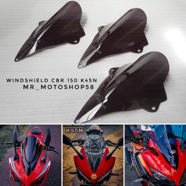 VISOR CBR FACELIFT K45N WINSHIELD CBR 150 FACELIFT NEW K45N   -  Mega_Racing